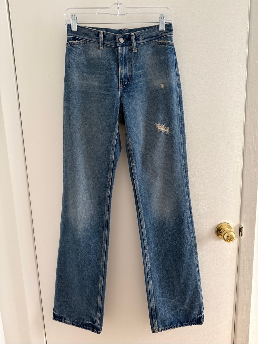 Acne Studios Women’s 1977 Vintage Blue Mid-wash Denim Jeans Size 24